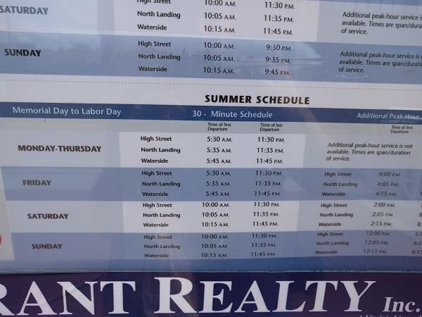 Elizabeth River Ferry summer schedule