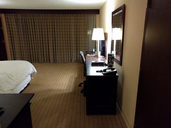 Sheraton Roanoke king bedroom