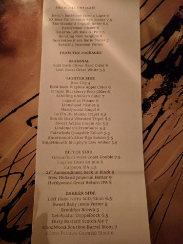 Still Portsmouth VA Drinks Menu Other