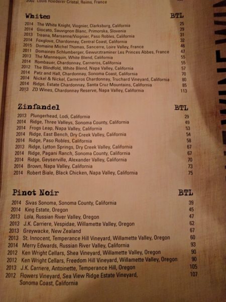 Still Portsmouth VA drinks menu - wines 2
