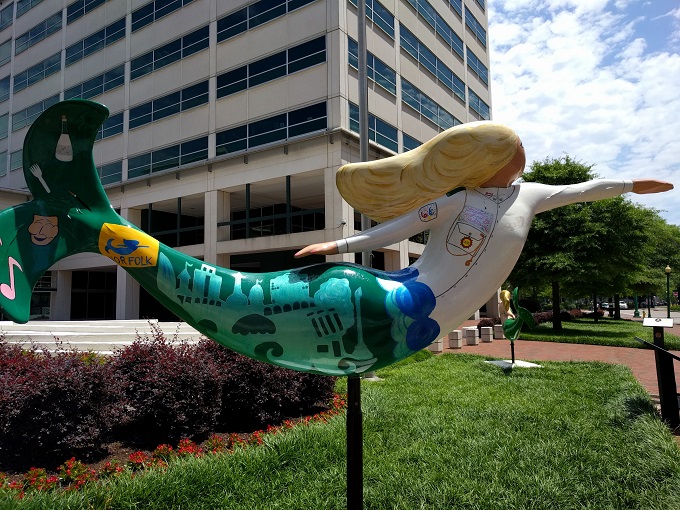 City Hall Ave & Granby St - 2 mermaid