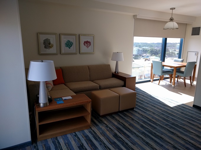 Hyatt House Virginia Beach Living room sofa bed