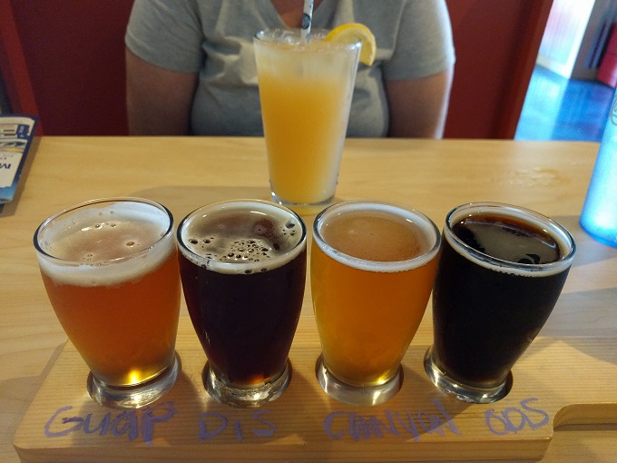 Dough Boys Virginia Beach beer flight