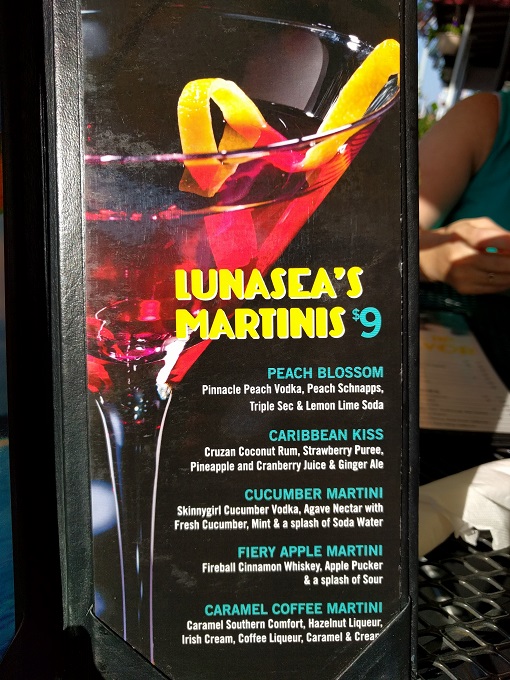 LunaSea Virginia Beach martinis