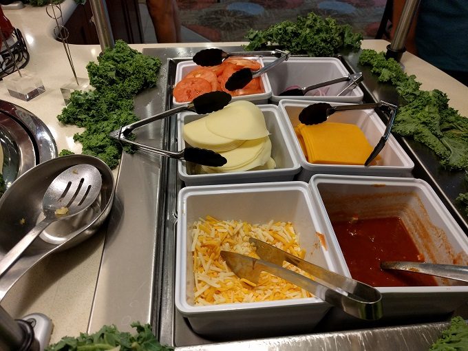 Staybridge Suites Herndon Dulles breakfast - toppings