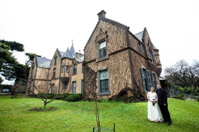 Us outside Overnewton Castle