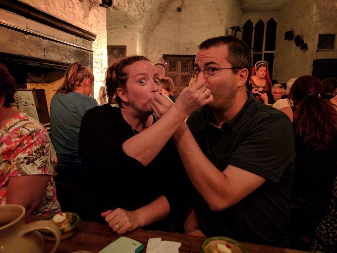 Bunratty Castle medieval banquet - dessert