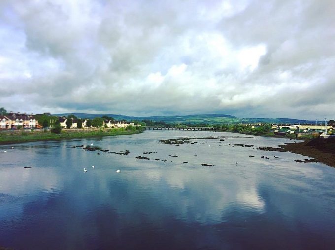 River Shannon from St John's Castle in Limerick, Ireland