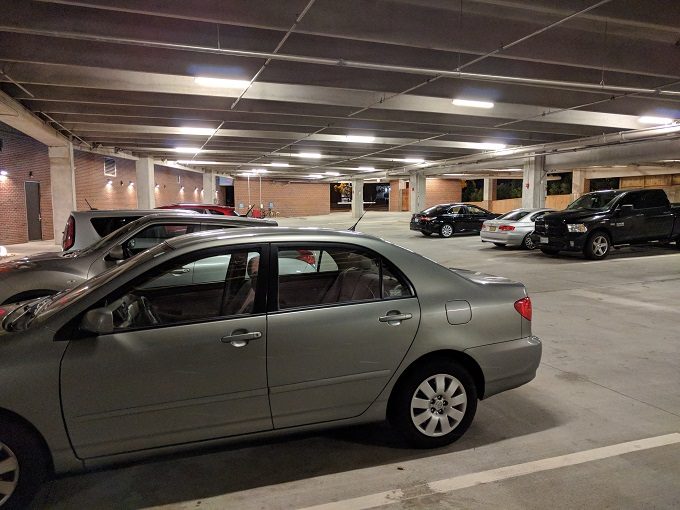 Aloft Raleigh - parking