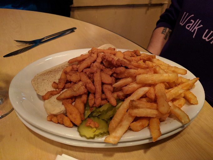 Clam dog & fries