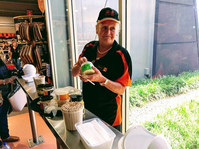 Sharon at the Hunter Valley Smelly Cheese Shop