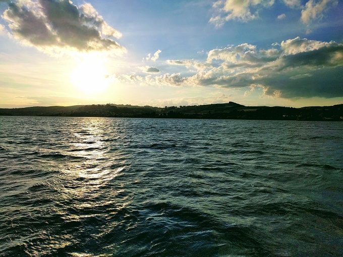 Sunset over Lake Taupo