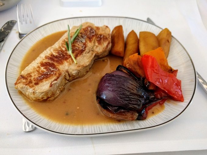 Thai Airways MEL-BKK - seared pork loin