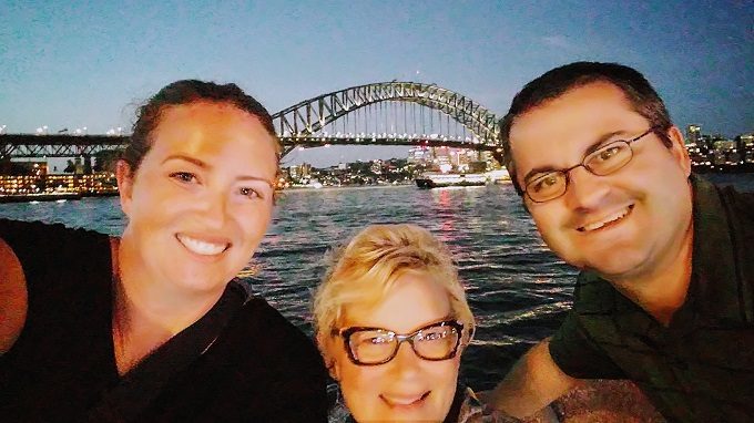 Us at the Sydney Harbor Bridge