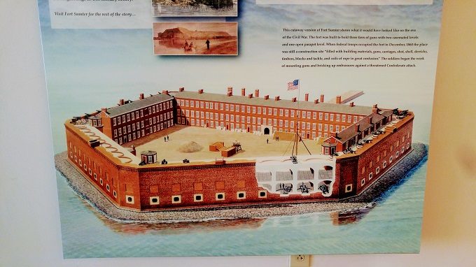 Image of what Fort Sumter used to look like