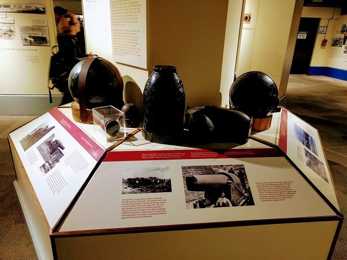 Inside the museum at Fort Sumter