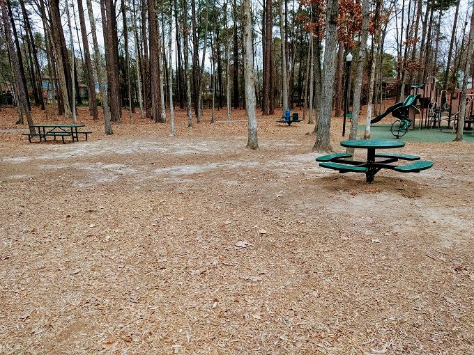 Irmo Community Park picnic tables