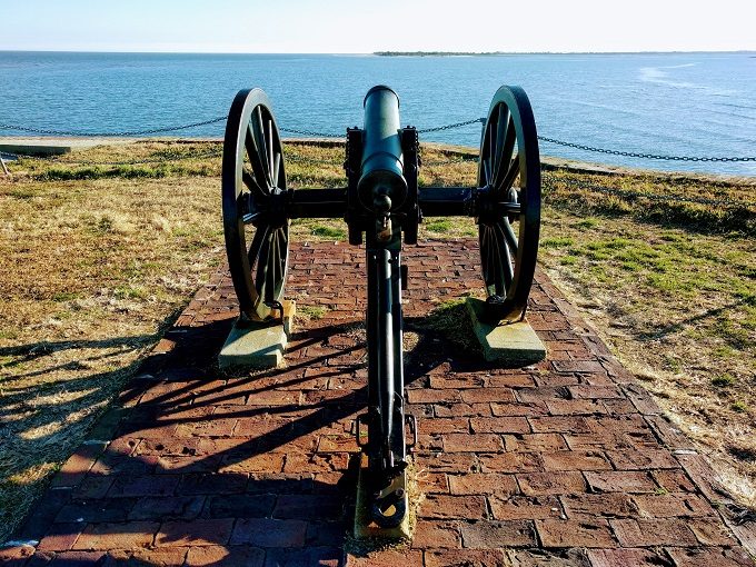 Mountain howitzer at Fort Sumter