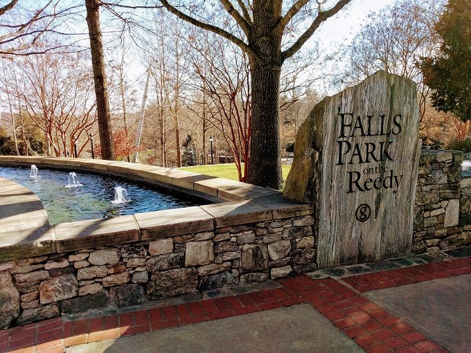 Falls Park On The Reedy entrance