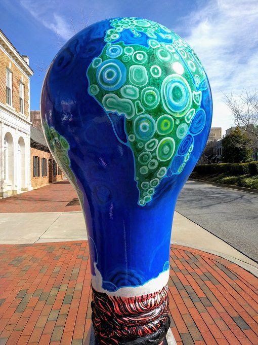 Lighten Up Spartanburg Geobulb by Sharon Passmore