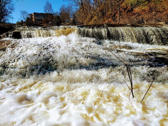 Up close and personal with the Reedy River Falls