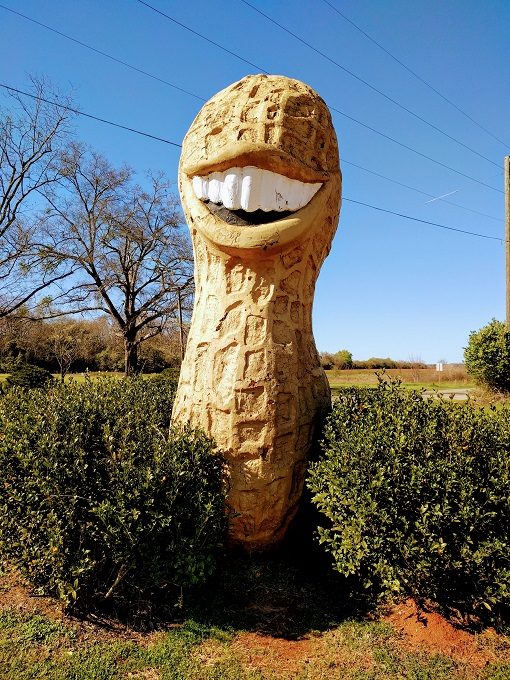 Jimmy Carter Peanut Of Plains Statue, Plains, Georgia