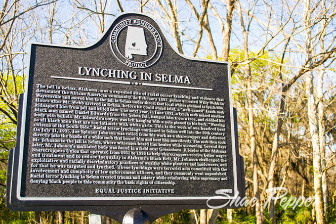 Lynching in Selma marker