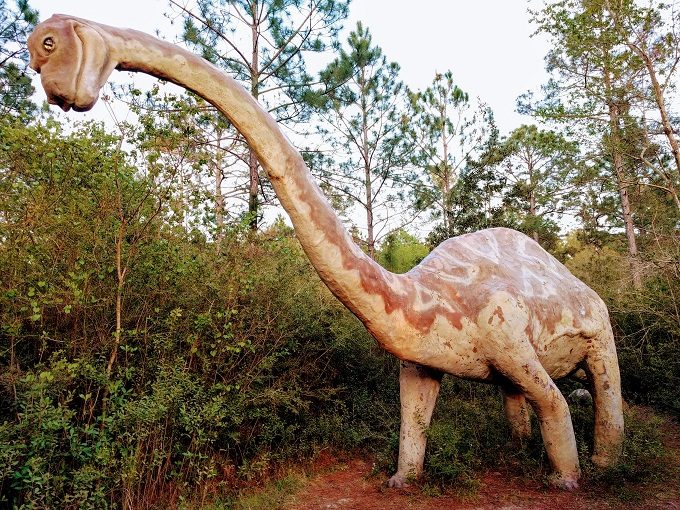 Brontosaurus, Dinosaurs In The Woods, Elberta Alabama