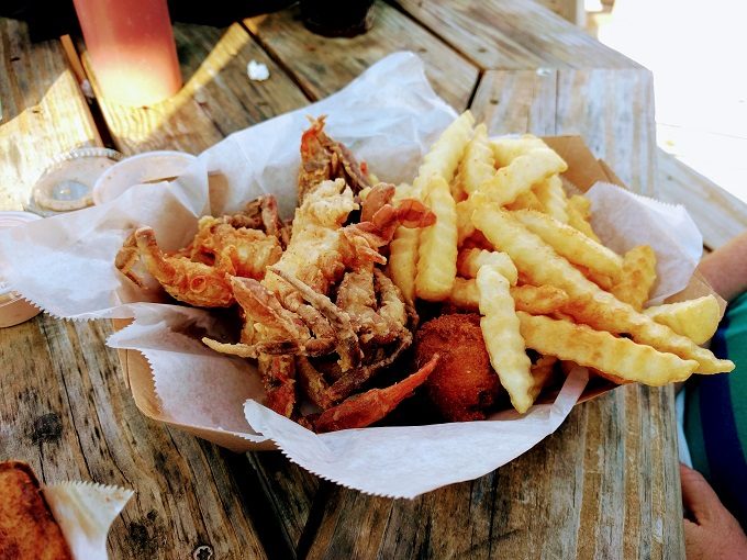 JT's Sunset Grill, Dauphin Island AL - Soft shell crabs