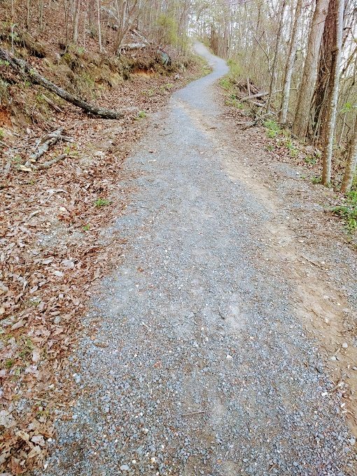 Walking back up the Eberhart Trail