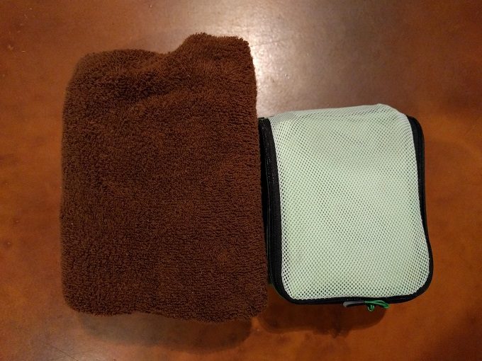 ECOdept Microfiber Travel Towels vs standard bath towel