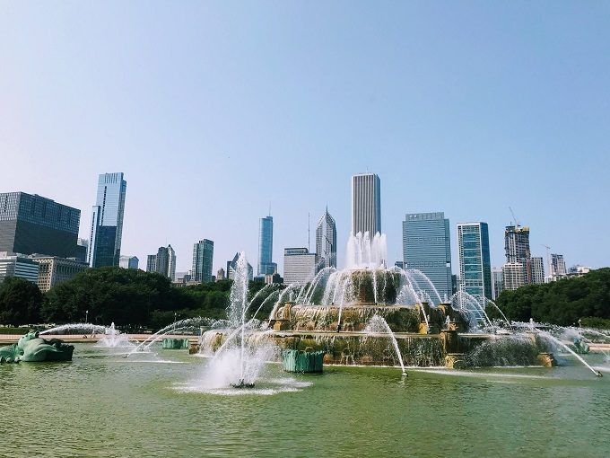 Buckingham Fountain in Grant Park, Chicago