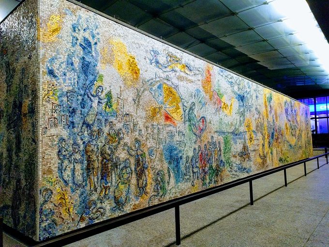 Four Seasons mosaic by Marc Chagall, Chicago