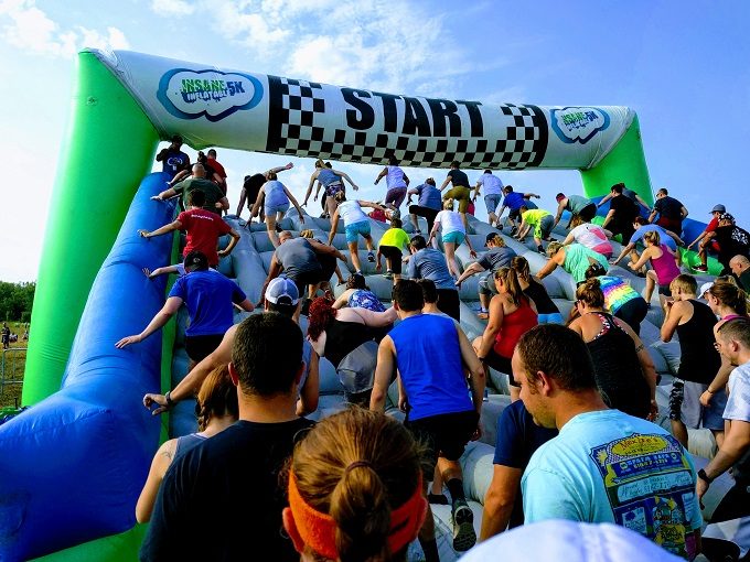 Insane Inflatable 5k Grand Rapids MI - Obstacle 1