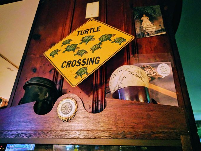 Turtle Racing At Big Joe's, Chicago - Turtle crossing sign
