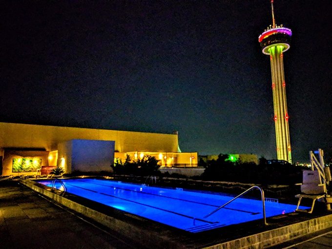 Swimming pool at the Grand Hyatt, San Antonio TX
