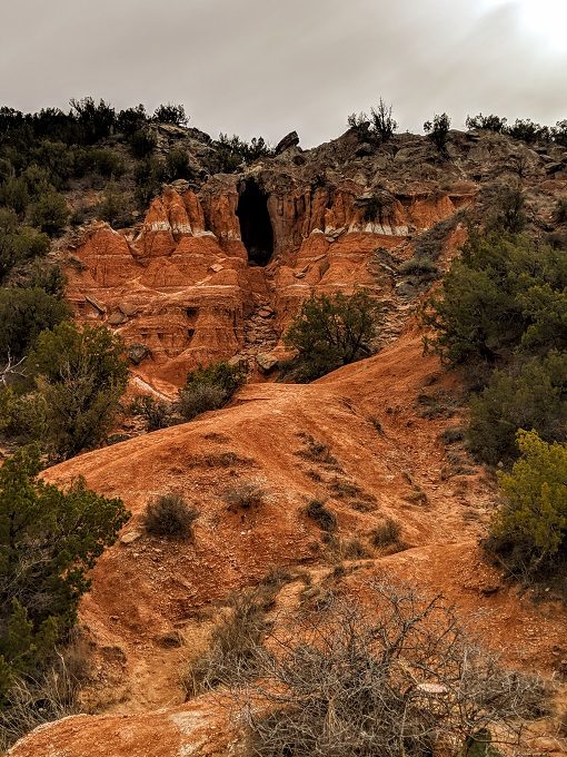The Big Cave in Palo Duro Canyon State Park