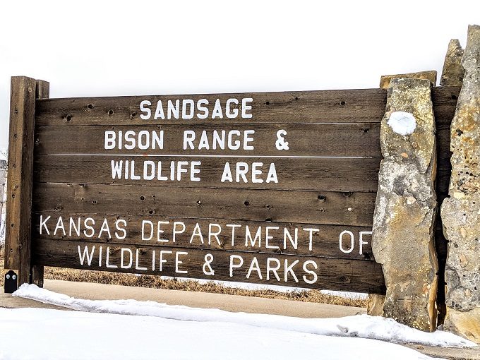 Sandsage Bison Range & Wildlife Area entrance.