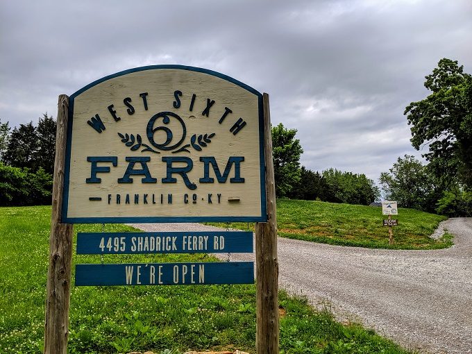 Arriving at West Sixth Farm in Frankfort, Kentucky