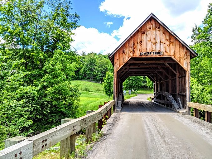 Bowers Covered Bridge in Brownsville, Vermont