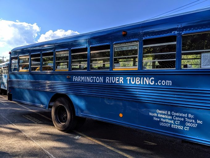 Farmington River Tubing bus