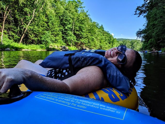 Relaxing afternoon on the Farmington River