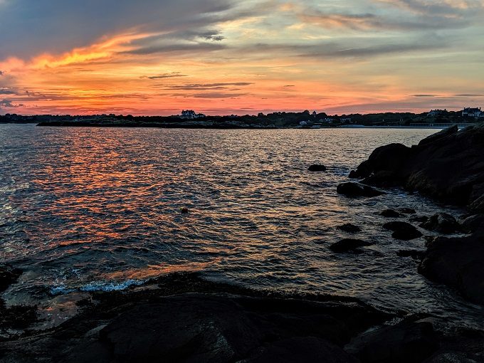 Sunset at Bailey's Beach in Newport, Rhode Island