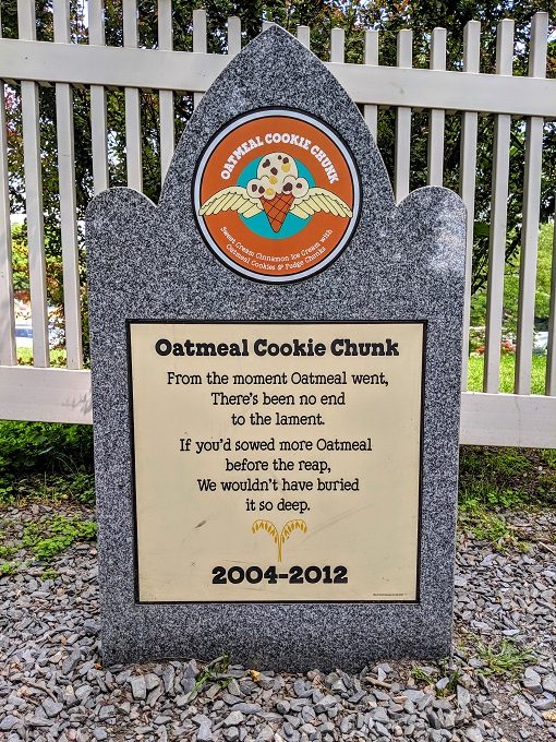 Ben & Jerry's Flavor Graveyard - Oatmeal Cookie Chunk