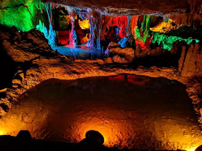 Grand Caverns, Virginia - Rainbow room with wishing well