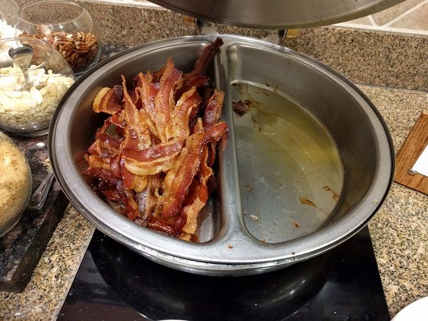 Sheraton Roanoke breakfast - bacon