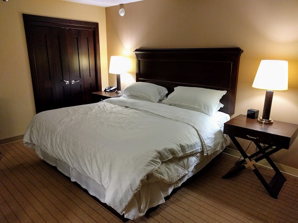 Sheraton Roanoke king bed