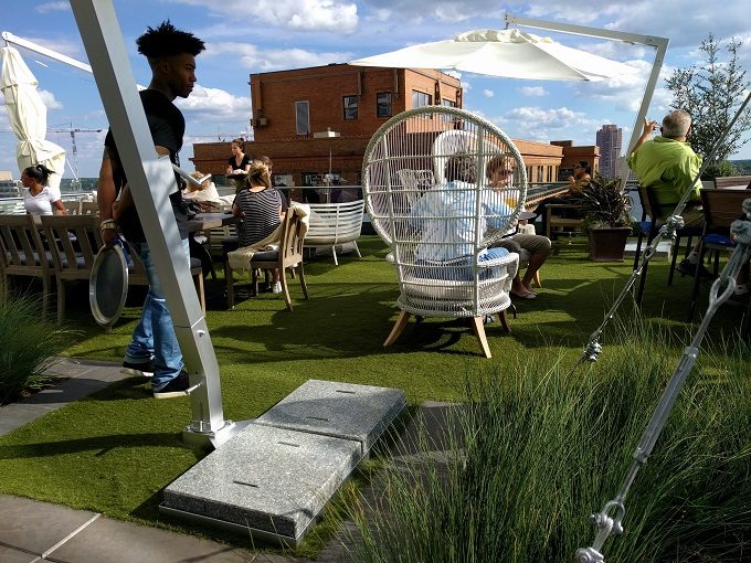 Grain rooftop beer garden