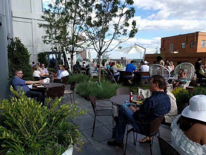Grain rooftop beer garden