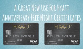 Hyatt Anniversary Free Night Certificates
